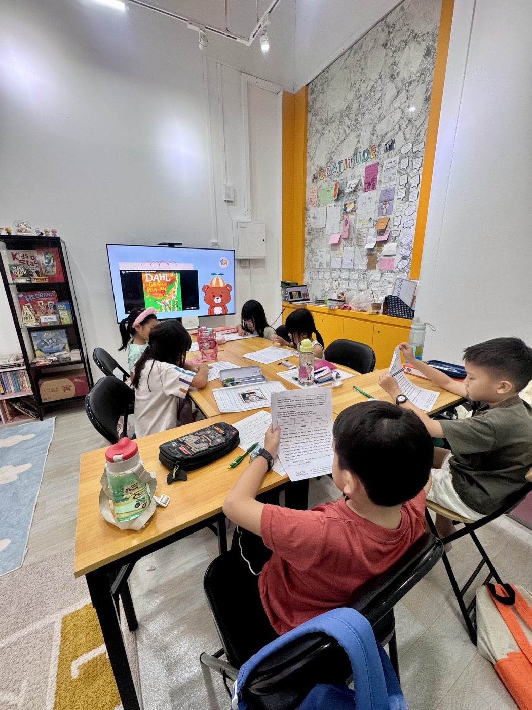 Students in class at The Lit Adventure's Alexandra Central Mall classroom